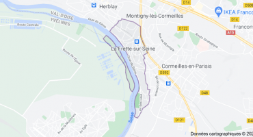 Carte la Frette sur Seine